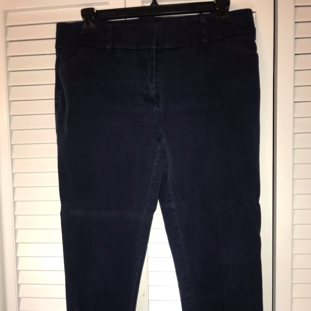 Navy ankle pants